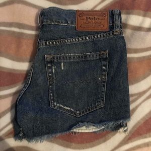 Vintage Distressed Jean Shorts